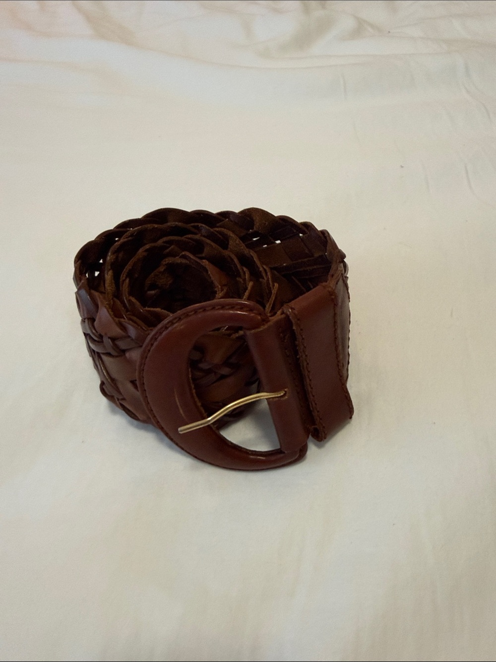 Axcess Braided/Woven Leather Belt - Brown